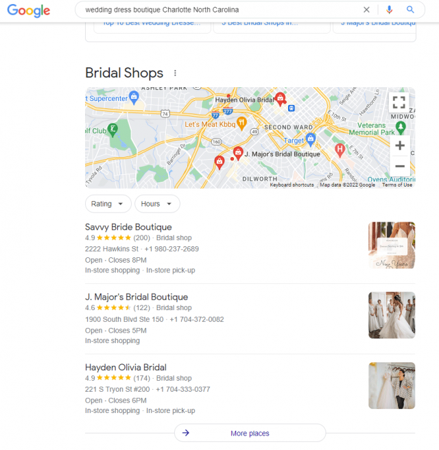 Benefits of Local SEO Example 2