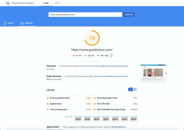 Google Pagespeed Insights