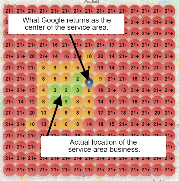 Local Search Grid service area