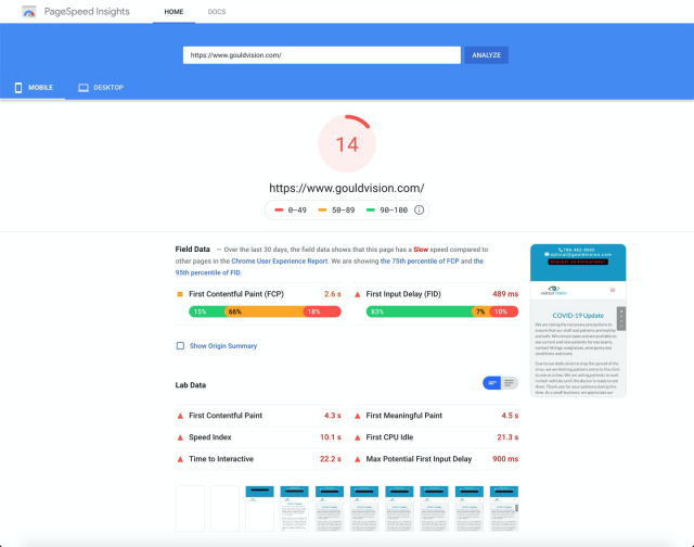 Google Page Speed Insights